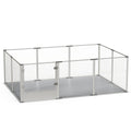 10-Piece Large Thicken Acrylic Dog Playpen Puppy Birth Fence with Waterproof Mat